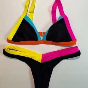 Vibrant Multicolor Women's Bikini Set